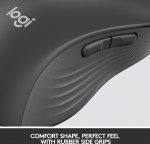 Logitech Signature M650 L LEFT – trådløs mus, sort