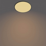 Philips Superslim CL550 loftslampe, rund, sort, 1900 lm, 2700K