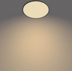 Philips Superslim CL550 loftslampe, rund, sort, 1900 lm, 2700K