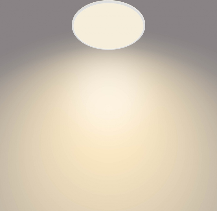 Philips Superslim CL550 loftslampe, rund, hvid, 3600 lm, 2700K