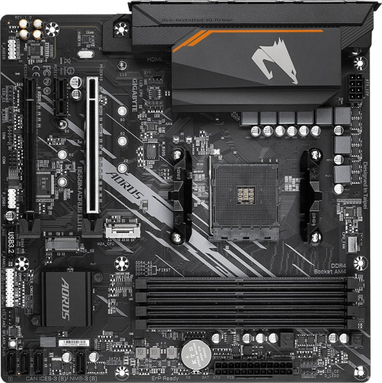 Gigabyte B550M AORUS ELITE AM4 mATX-bundkort