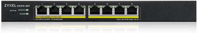 ZyXEL GS1915-8EP – 8-ports switch