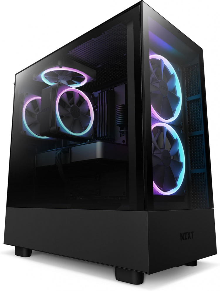 NZXT T120 RGB-CPU-køler, sort