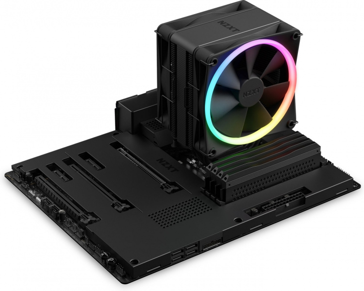 NZXT T120 RGB-CPU-køler, sort