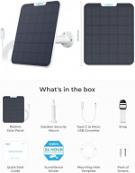 Reolink Solar 2-solcellepanel Reolink til kameraer, hvid