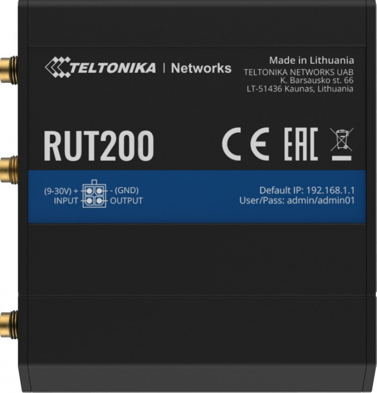 Teltonika RUT200 2G/3G/4G/LTE-modem og WiFi-router