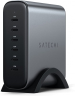Satechi 200 W USB-C 6-ports GaN-oplader – strømforsyning