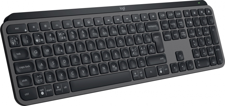 Logitech MX Keys S-tastatur, grafitgrå