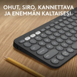 Logitech Pebble Keys 2 K380s-tastatur, gråt