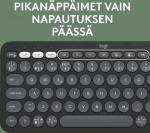 Logitech Pebble Keys 2 K380s-tastatur, gråt