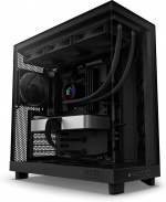 NZXT H6 Flow ATX-kabinet med panoramavindue, sort I