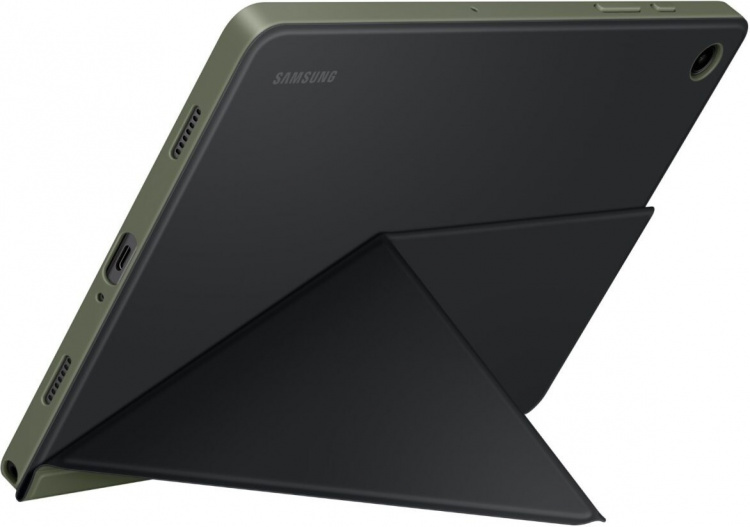 Samsung Galaxy Tab A9+ Book Cover -beskyttelsesetui, sort