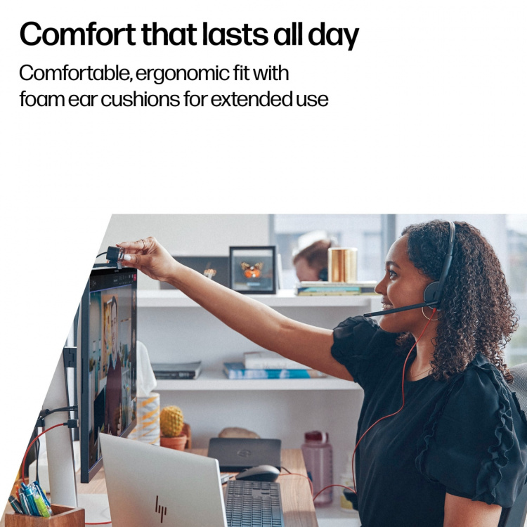 poly Blackwire 3320 stereohovedtelefon med mikrofon, USB-C, Microsoft Teams-certificeret (8X220AA)