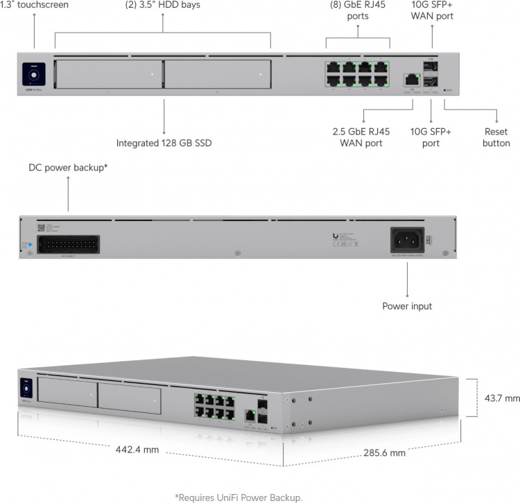 Ubiquiti UniFi Dream Machine Pro Max-switch og firewall