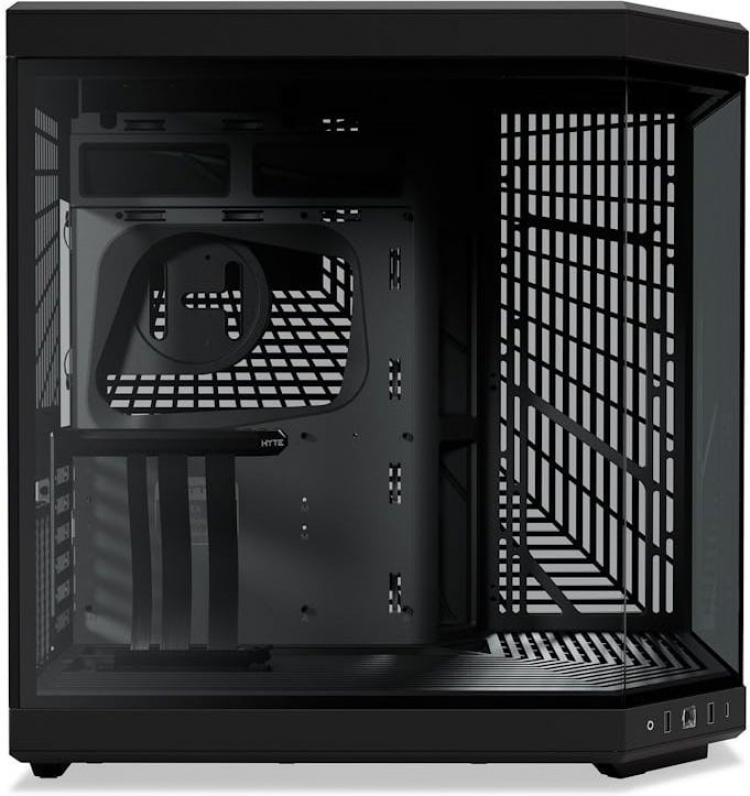 Hyte Y70 Black ATX-kabinet med panoramavindue, sort