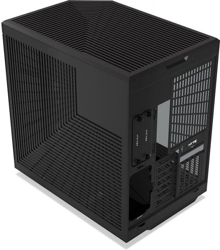 Hyte Y70 Black ATX-kabinet med panoramavindue, sort