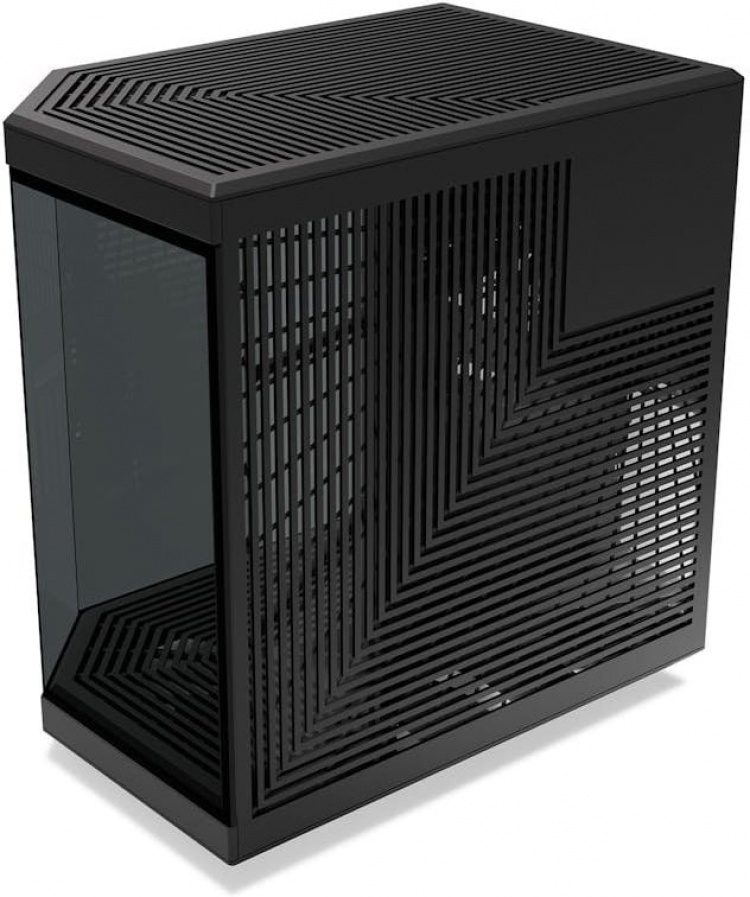 Hyte Y70 Black ATX-kabinet med panoramavindue, sort