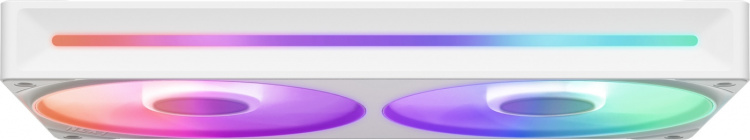 NZXT F240 RGB CORE-blæser, 2 * 120 mm, hvid Det samlede