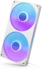 NZXT F240 RGB CORE-blæser, 2 * 120 mm, hvid Det samlede