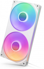 NZXT F240 RGB CORE-blæser, 2 * 120 mm, hvid Det samlede