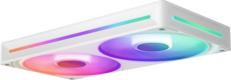 NZXT F240 RGB CORE-blæser, 2 * 120 mm, hvid Det samlede