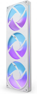 NZXT F360 RGB CORE-blæser, 3 * 120 mm, hvid Det samlede