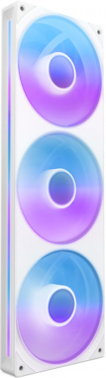 NZXT F360 RGB CORE-blæser, 3 * 120 mm, hvid Det samlede