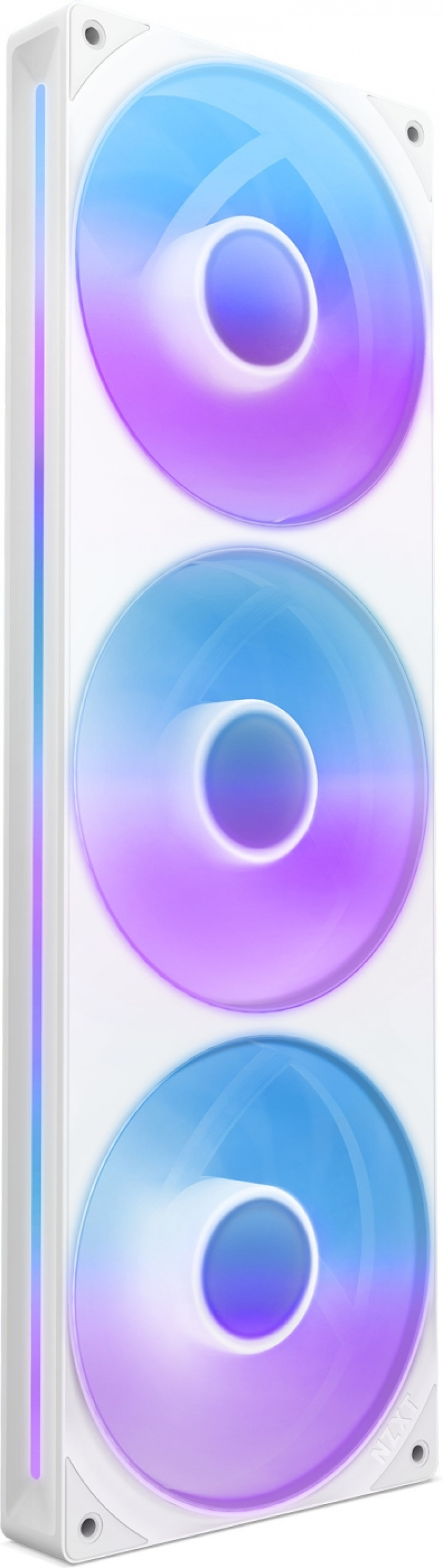 NZXT F360 RGB CORE-blæser, 3 * 120 mm, hvid Det samlede