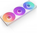 NZXT F360 RGB CORE-blæser, 3 * 120 mm, hvid Det samlede