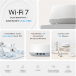 TP-Link Deco BE25 Dual-Band WiFi 7-mesh-system, 3-pak