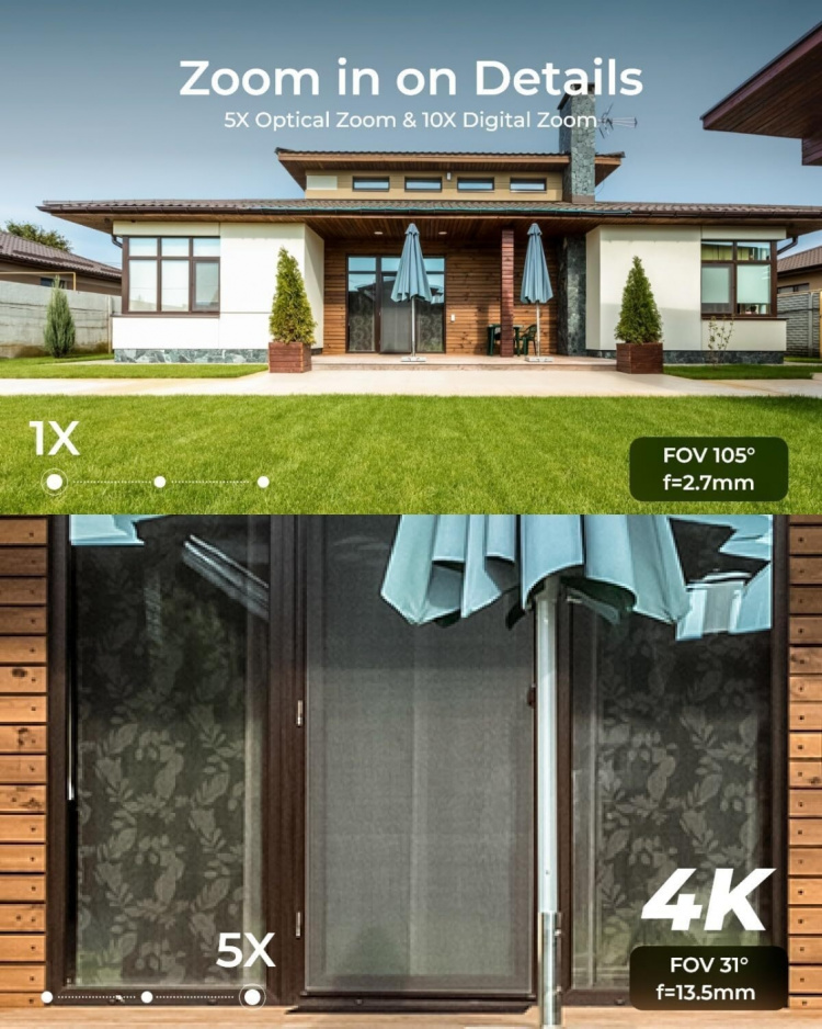 Reolink RLC-843WA -overvågningskamera til udendørs og indendørs brug