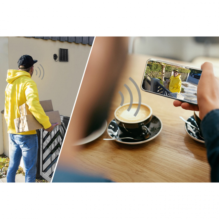 Hama Smart Overvågningskamera Udendørs Solcelle Sort