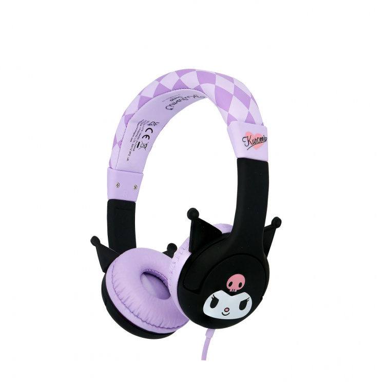KUROMI Hovedtelefon Pink Kablet On-Ear 85dB med Ører