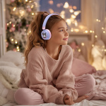 KUROMI Hovedtelefon On-Ear Trådløs 85dB/95dB Deling Aux