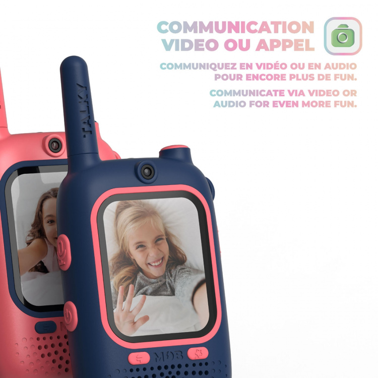 Mobility On Board Walkie-Talkie Video Talky Blå og Pink