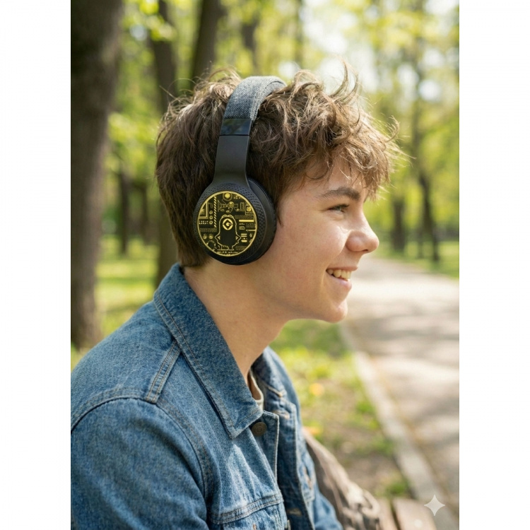 MINIONS Høretelefon LED Trådløs On-Ear