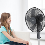 BLACK+DECKER Gulvventilator 40cm 45W Sort