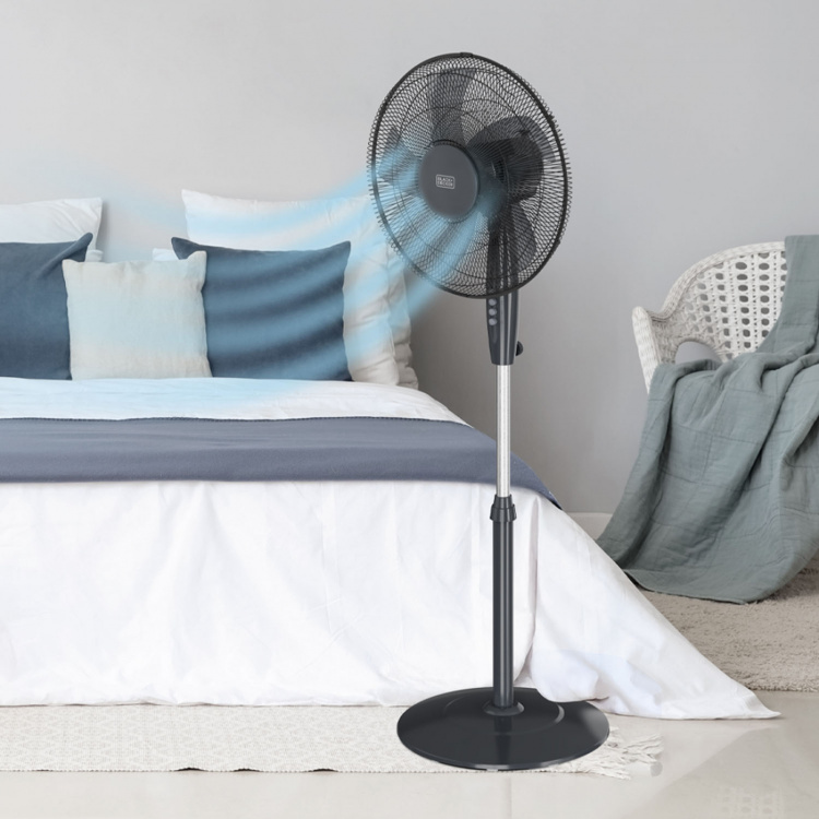 BLACK+DECKER Gulvventilator 40cm 45W Sort