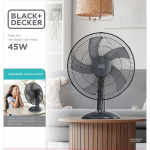 BLACK+DECKER Bordventilator 40cm 45W Sort