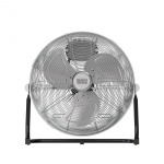 BLACK+DECKER Gulvventilator 60W Sort/Sølv