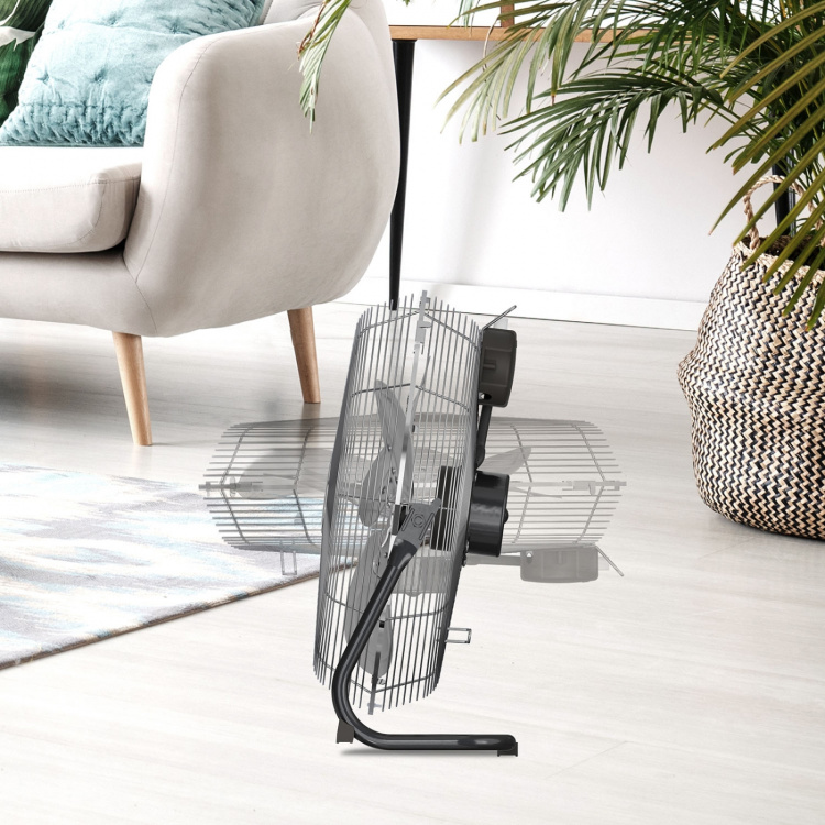 BLACK+DECKER Gulvventilator 60W Sort/Sølv
