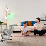 BLACK+DECKER Gulvventilator 60W Sort/Sølv