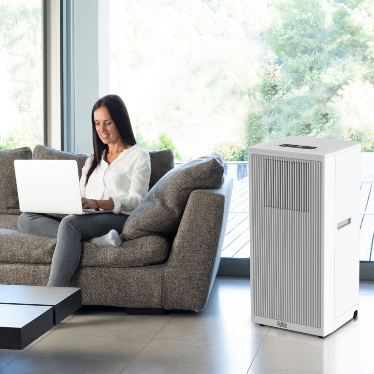 BLACK+DECKER Køleanlæg Transportabelt Hvid