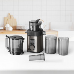 BLACK+DECKER Juicer Slow Juicer 1400W Rustfrit Stål