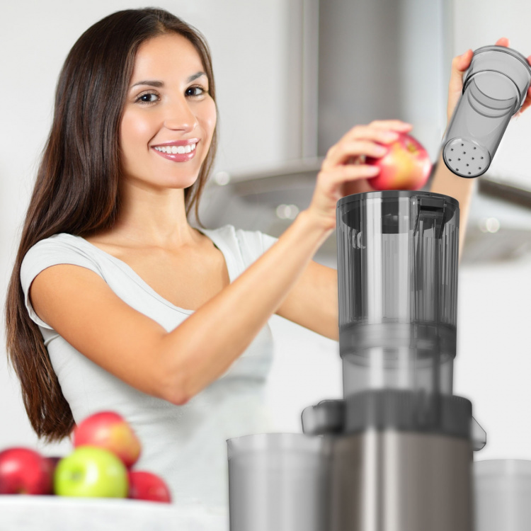 BLACK+DECKER Juicer Slow Juicer 1400W Rustfrit Stål