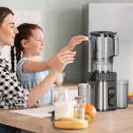 BLACK+DECKER Juicer Slow Juicer 1400W Rustfrit Stål