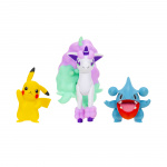 Pokémon Kampfigurer, 3-pak – Pikachu, Gible og Ponyta (PKW4097)