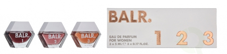 Balr. 1 FOR WOMEN Giftset 15 ml Miniature BALR 1/BALR 2/BALR 3/3x5ml