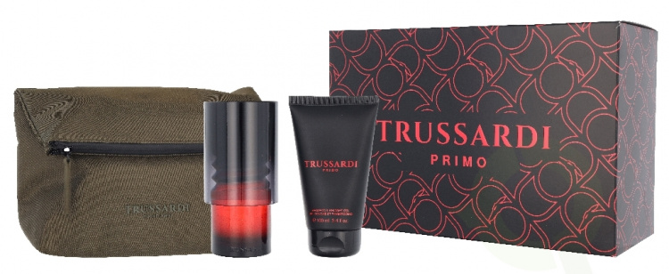 Trussardi Primo Giftset 200 ml Edp Spray 100ml Box/Shampoo & Shower Gel 100ml/Beauty Bag