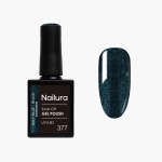 Nailura Gelpolish 377 – Marineblå/Sort med glimmer – 10 ml